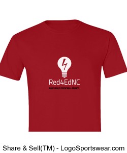 Red4EdNC T-shirt (Front Only) Design Zoom